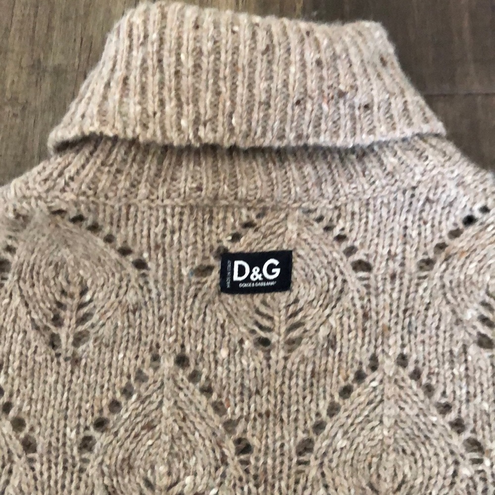 D&G wool knit sweater small made in Italy - Picture 6 of 10